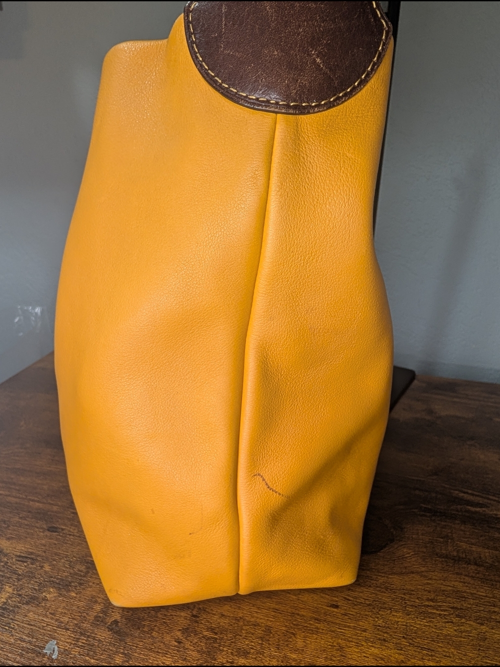 Dooney & Bourke O-Ring Leather Large Satchel Shoulder Bag - Picture 10 of 11